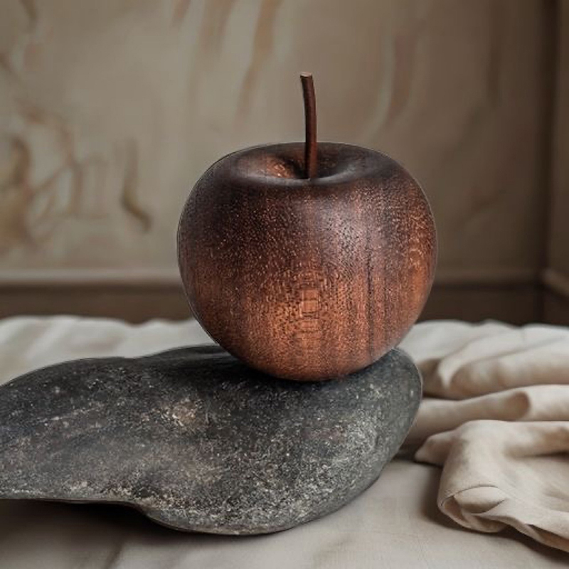 Home Fragrance Oil Diffuser - 1 adet ahşap elma şekilli uçucu