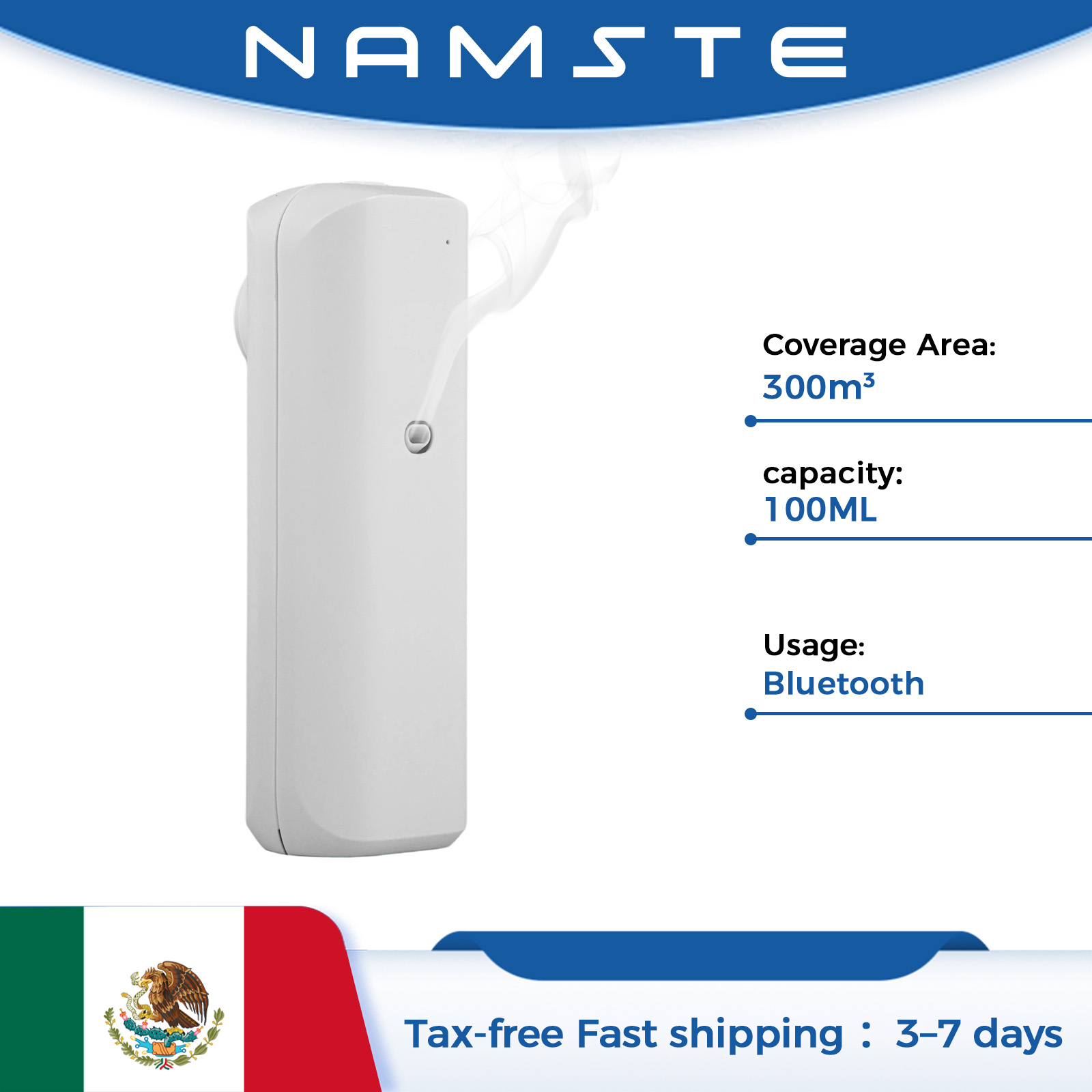 Home Fragrance Oil Diffuser - NAMASTE Aromatik Yağ Difüzörü Bluetooth Koku