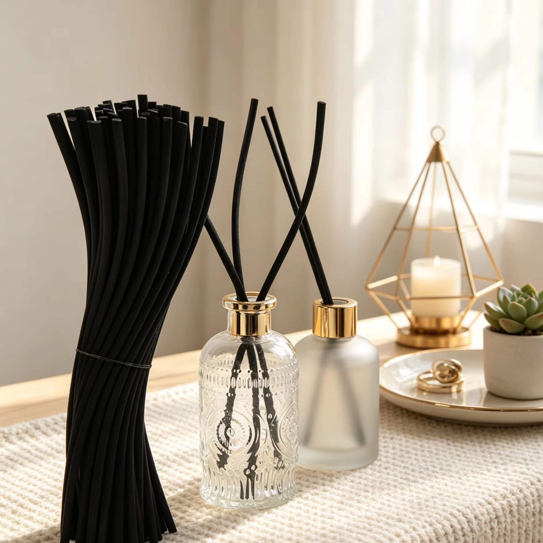 Home Fragrance London - 20 adet 3mm28cm Yeni Stil Kavisli
