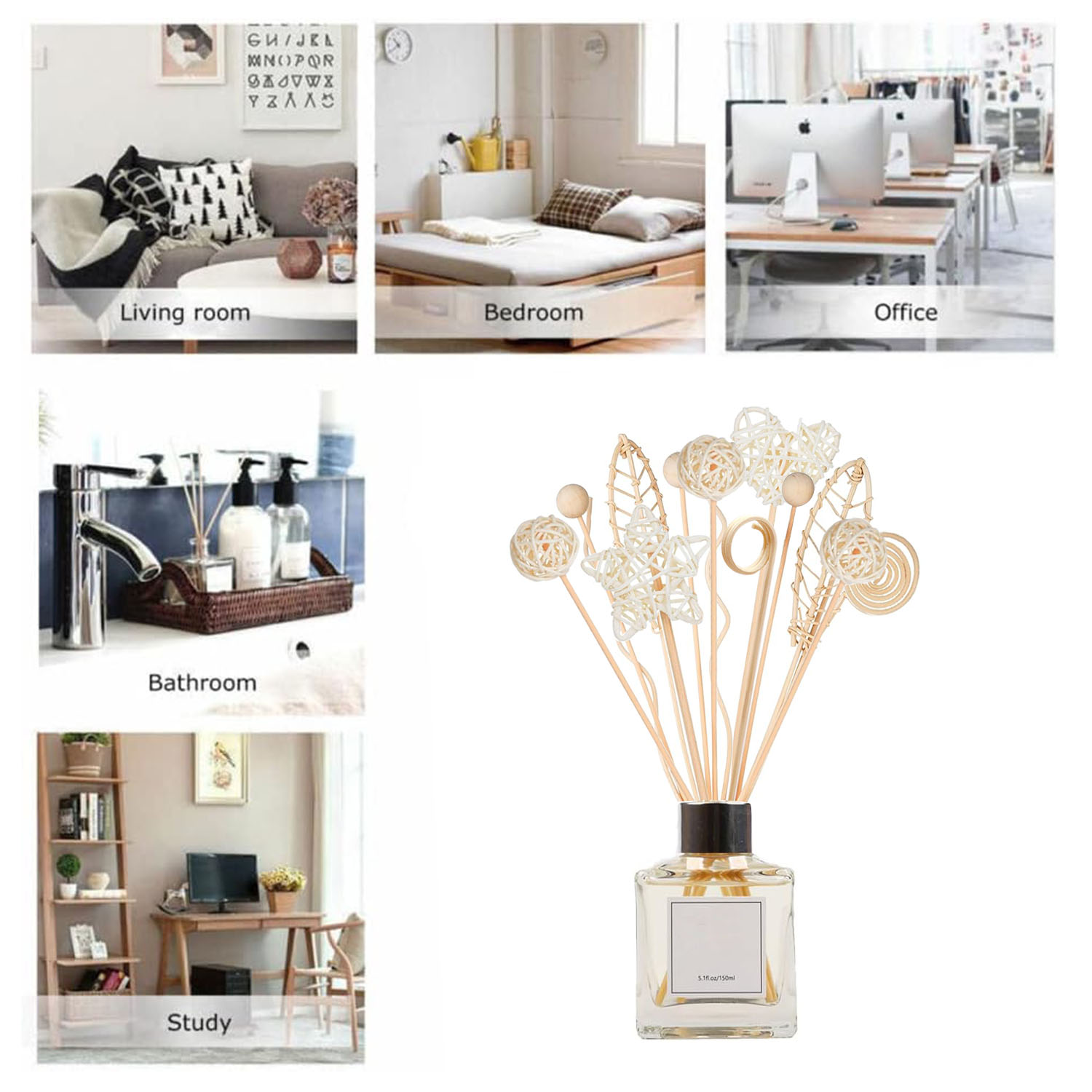 5/15 adet uzun dalgalı kamış d - Home Fragrance London incelemesi ve fiyatı